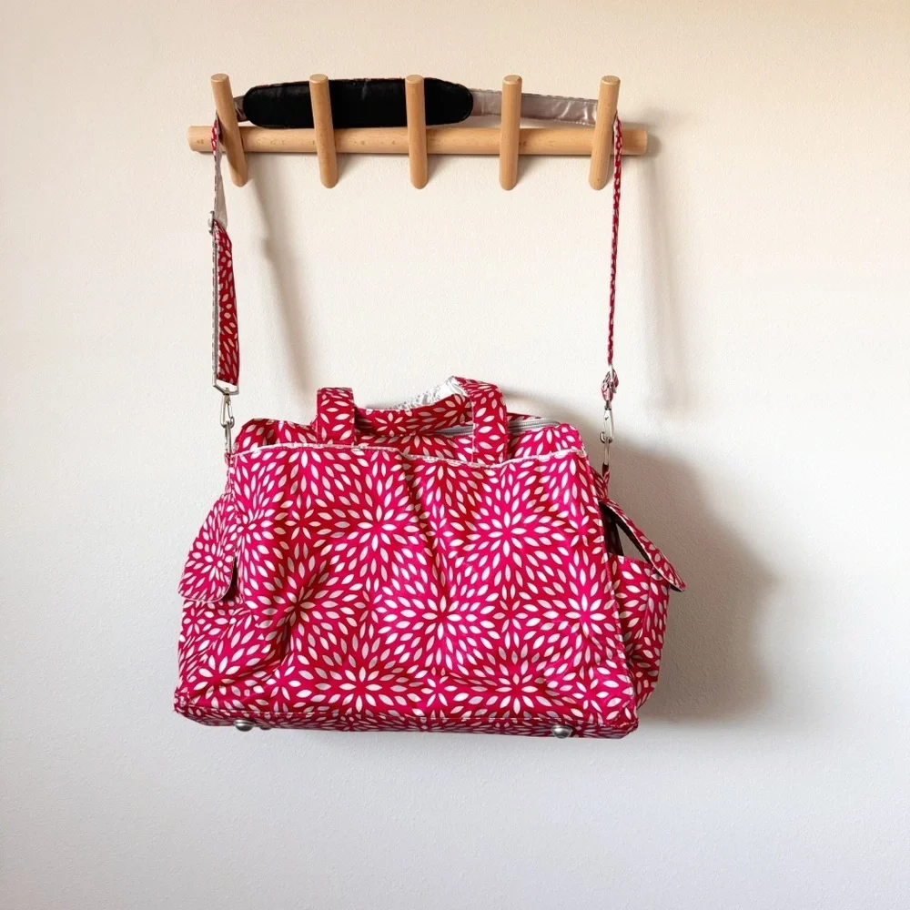 Jujube Diaper Backpack in Scarlet Petal